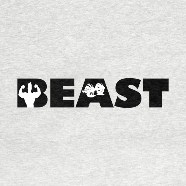 Beast workout gym t shirt by Sezoman